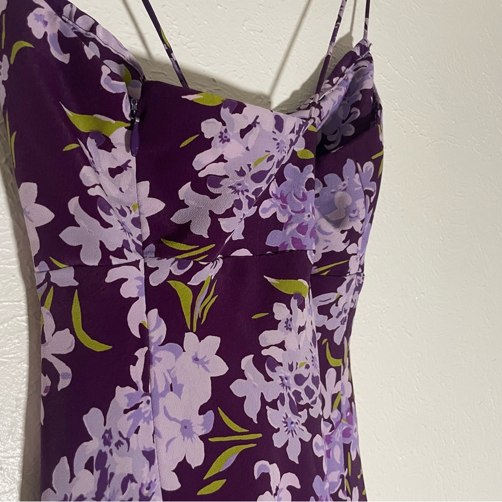 Express Purple Floral Dress - Picture 5 of 6